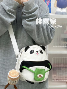 INS Bag Female 2024 New Arrival Fashion Cartoon Panda Mobile Phone Bag Cute Wild Girls Crossbody Bag Shoulder Bag