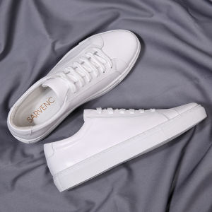 Men's Breathable Leather Shoes: Flat Bottomed Formal & Versatile White Options