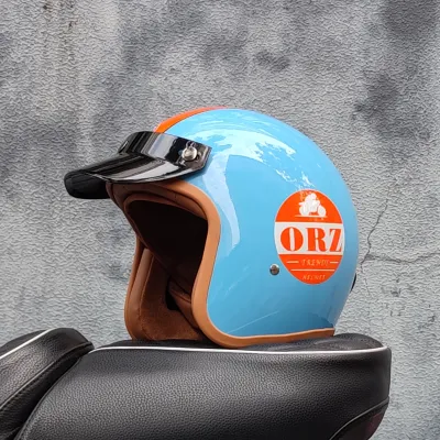 ORZ | Retro Certified Motorcycle Helmet 3/4 Design