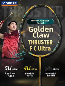Victor | Aggressive Black Golden Claw Design Badminton Racket