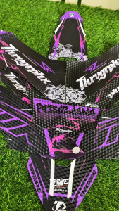 DECAL STIKER WR NEW DESIGN PURPLE LAMINASI DOFF PRIZM FULL BODY BEBAS REQUEST