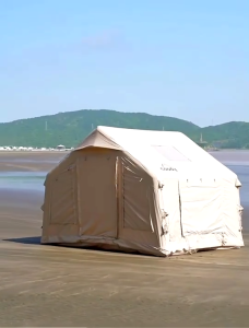 【Outdoor】เต็นท์เป่าลมแบบตั้งอิสระสำหรับตั้งแคมป์กลางแจ้ง 420D ขนาด 8 ตร.ม. สำหรับ 3-5 คน พร้อมช่องเปิดเปิดอย่างรวดเร็ว