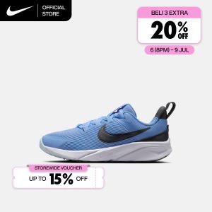 Nike Sepatu Anak-Anak Star Runner 4 - Blue Beyond [DX7614-408]