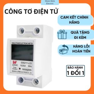 Công tơ điện tử đa năng LW 1 pha 60A/15000w đồng hồ đo điện tiêu thụ thiết bị đo công suất điện áp