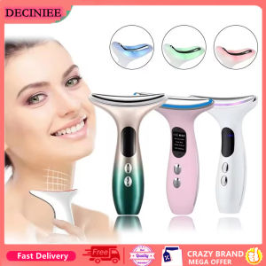 Deciniee Cổ Thiết bị làm đẹp EMS Micro-Hiện Tại Ba Màu Ánh Sáng Làm Săn chắc Và Trẻ Hóa Da Ion Nhập Khẩu nâng cơ mặt Cho Cổ Đường Dây Và Nếp Nhăn sạc USB