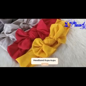 BANDANA BAYI PITA KUPU-KUPU/ BANDO ANAK NEWBORN/ HEADBAND ANAK MURAH/ 0-3 TAHUN