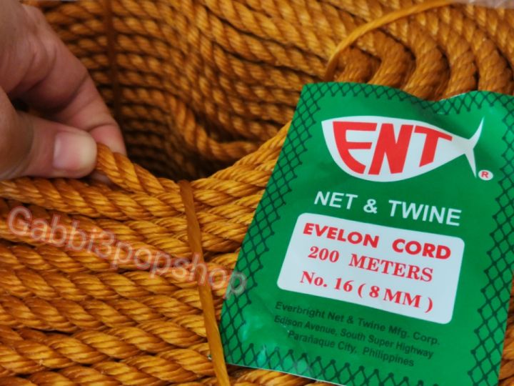 Nylon Rope| ENT#16 (8mm) | per 10 Meter | EVELON CORD | Lazada PH
