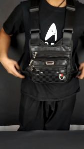 TAS SELEMPANG DADA KULIT PU POLO AMSTAR CHEST BAG WATERPROOF TAS ROMPI