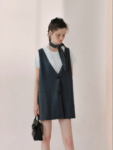 AIVEI | Korean Style Intellectual Casual Business Suit Vest Dress