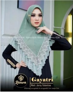 Hijab jilbab instan renda premium Gayatri by Rizwa