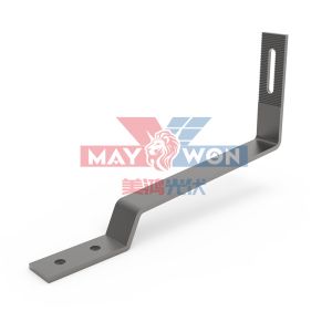 อุปกรณ์ยึดแผงโซล่าเซลล์ติดกับหลังคาซีแพคแบบเรียบ solar frame parts - Hook Type 21 1 package include 6 piecesmodel：MW-RC-HK13 MW-ST6.3*65  MW-NS-M8*25