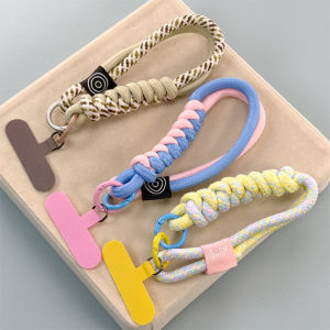 Durable Short Phone Case Strap Woven Men Women Style Keychain Carabiner Versatile Portable Anti Lost Rope Reliable Handy