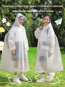 KeyRu | Rainproof Raincoat for Teenagers and Children with Backpack Pouch