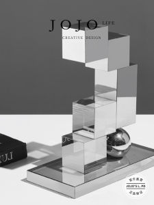 Modern Simple TV Cabinet Decorative Accessories Entrance Hall Cabinet Study Decorations Chinese Style Crystal Glass Home Decor