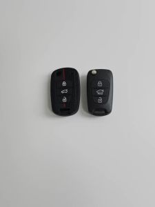 3BTN Buttons Silicone Car Key Cover Case For Kia RIO K2 K5 Sportage Sorento Flip For Hyundai i20 i30 i35 iX20 iX35 Solaris Verna