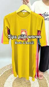 CF Kids Gamis Anak Perempuan Print DTF Semangat Baju Muslim