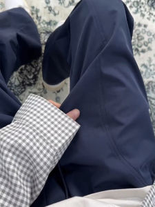 Khaki Soft Shell Mens Autumnal Casual Pants Quick Dry Waterproof Workwear Trousers Bell Bottoms Straight Leg Polyester Fiber