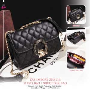 BISA COD Tas Keren Import Sling Bag / Shoulder Bag / Hand Bag High Quality Tas Import ZH8113 Koleksi Tas Kerenz