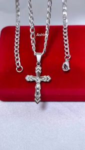 Stainless Steel Necklace Cruz 60cm