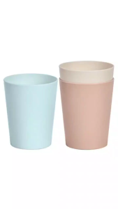 Set 5 10 Ly tròn 330ml nhựa VIỆT NHẬT - Uống nước trà đá hàng quán cho bé mẫu giáo - 6239