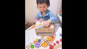 29 Pcs Wooden Tool Kit for Kids - Tool Set Educational STEM Toys Construction - Kids Toys - 3 years old and above