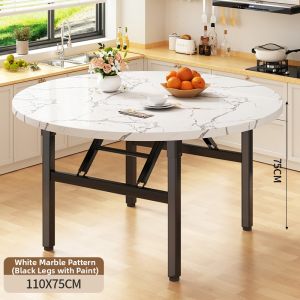 FWTDF | Folding Round Dining Table for Large Groups Turntable