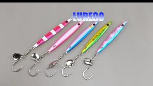1PC 30g/ 40g/ 60g/ 80g Casting Jig Spoon - Fast Sinking Metal Lure with Glow UV Coating for Offshore Boat Fishing Slow Jigging