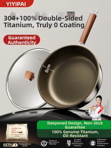 YIYIPAI | Titanium No Coating Non-stick Frying Pan