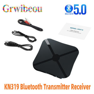 KN319 Bluetooth 5.0 Transmitter Receiver 2 in 1 Stereo Audio Receiver Converter Wireless Adapter With RCA 3.5MM AUX For Car PC