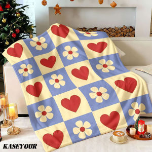 Beast Kingdom | Heart Bloom Winter Summer Flannel Blanket Throw Fleece Soft Fuzzy Plush Cozy Fleece Blankets for Sofa Ideal Gifts