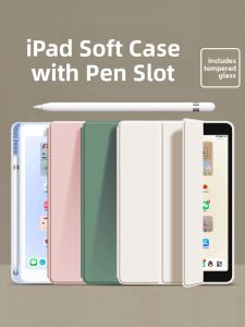 zoyu | Lightweight Drop-Proof iPad Case with Pen Slot for iPad 9 iPad 10 iPad Pro 2022 iPad Air 5 iPad mini 6 iPad 2020 11/13 inch