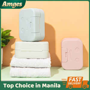Smiling Face Soap Box Dish With Lid Waterproof Travel Portable Plastic Case High Quality Seal Soap Holder