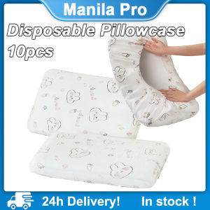 10PCS Portable Disposable Pillowcase Non-Woven Travel Pillow Covers Dirty Proof Bedding Accessories