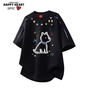 CHARLES JANGS HAPPY HEART | Breathable Comfortable Printed T-Shirt