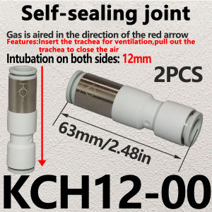 2PCS Pneumatic Quick Fitting Connector KCH-4/6/8/10/12mm One Way Check Valve Non Return Air Flow Control Valve