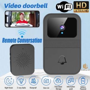 Wireless Door Bell Camera Smart Visible Intercom Waterproof Ring Doorbell Camera With Wifi Hd Night Vision Viewer Home Security