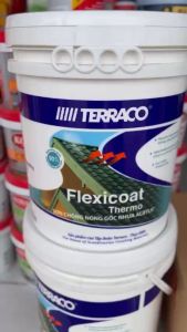Sơn chống nóng Terraco Flexicoat Thermo (18lít). Bảo vệ chất nền bằng cách phản xạ tới 90% nhiệt mặt trời từ bề mặt.
