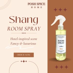 Shangri la Shang Hotel Scents Room Linen Spray 100ml Air Freshener Deodorizer Antibac Odor Remover Posh Spice