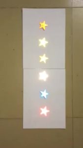 12pcs Car Reflective Sticker Star Shape Safety Warning For Truck Motorcycle