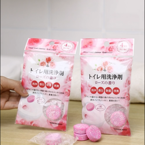 Viên tẩy rửa khử mùi bồn cầu thông tắc chống khuẩn cho cống ống xả bồn rửa hương hoa hồng Nhật Bản