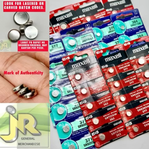 Maxell sr626 / sr621 / sr521 / sr920 /sr927 / sr726 / sr721 / sr936 ORIGINAL Made in Japan per pad