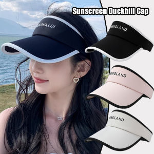 หมวกที่บังแดดปรับได้หมวกแบบมีที่บังแสงหมวกว่างเปล่าสำหรับฤดูร้อนหมวกจักรยานวิ่งเทนนิสกีฬากลางแจ้ง