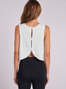 WomenS Solid Color Top WomenS Sports Suspender Top WomenS Fashion Hollow Back Sports Running Fitness Casual Hundred Yoga Top