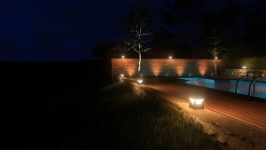 FITHERO โคมไฟหัวเสา โคมไฟโซล่าเซลล์ solar light ไฟสวนหลอด ไฟโซล่าเซลล์หัวเสา 4สี การควบคุมแสงอัจฉริยะ กันน้ำ