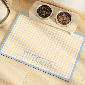 Non-Slip Pet Feeding Mat Waterproof PVC Cat Bowl Dog Food Tray Easy Clean Tablecloth Underlay for Cats And Dogs