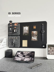 Photo Wall Message Board Combination Cork Board Nursery Wall Stickers Display Board No Drilling Required Storage Rack