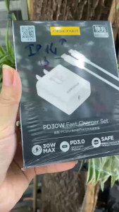 PISEN Bộ Sạc Nhanh TP-C29 TypeC to Lightning 30W Hỗ Trợ PD3.0 QC4.0+ FCP ACP Protocol Trắng Điện Áp 100-240V 50/60hz 0.8A Max