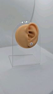 Flower stud stone earrings silver 92.5 italy silver jewelry (TUNAY NA SILVER)