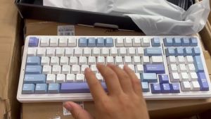 Bàn phím cơ không dây Aula F99 RGB GasketMạch xuôi 3 Modes Hotswap 5 pin đã Mod Tungcustom