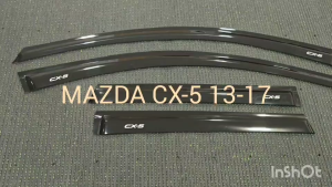 คิ้วกันสาดประตู คิ้วประตู กันสาด คิ้ว ดำทึบ มาสด้า ซีเอ็ก5 MAZDA CX-5 CX5 2013 2014 2015 2016 2017 ใส่ร่วมกันได้ RI